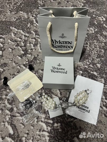 Жемчужный браслет Vivienne Westwood silver