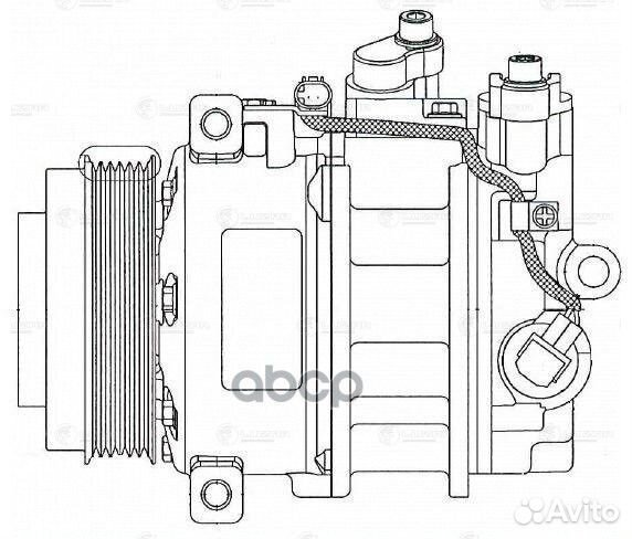 Компрессор кондиционера Mercedes C (W203) 00