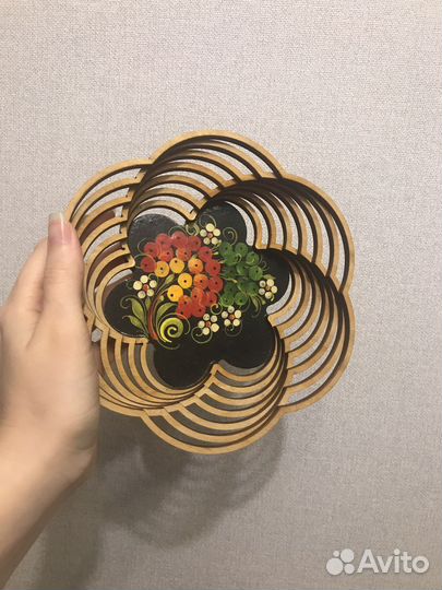 Деревянная тарелка миска блюдо