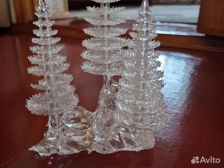 Ёлочки из стекла. Сувенир