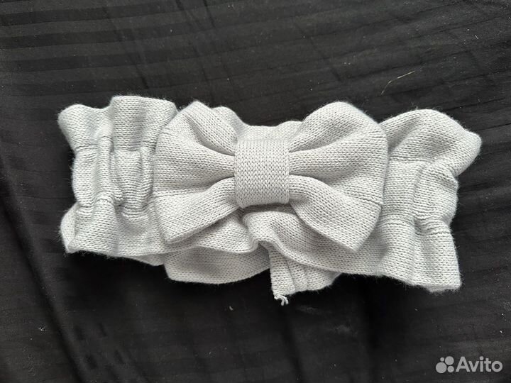 Бант на выписку вязаный новый