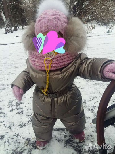 Зимний комплект:шапка,снуд, варежки