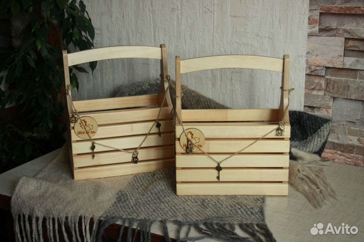 Деревянный ящик / упаковка для подарка