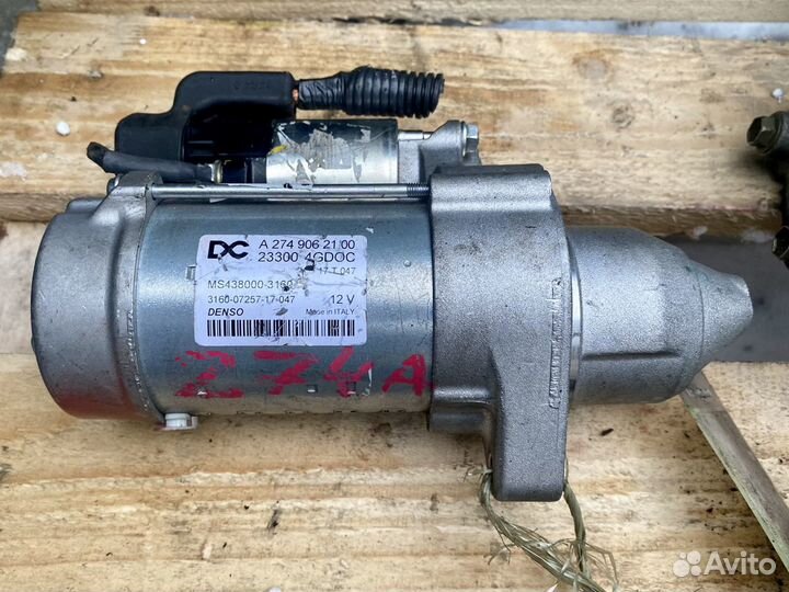 Стартер Mercedes w204 w205 w212 w213 m274