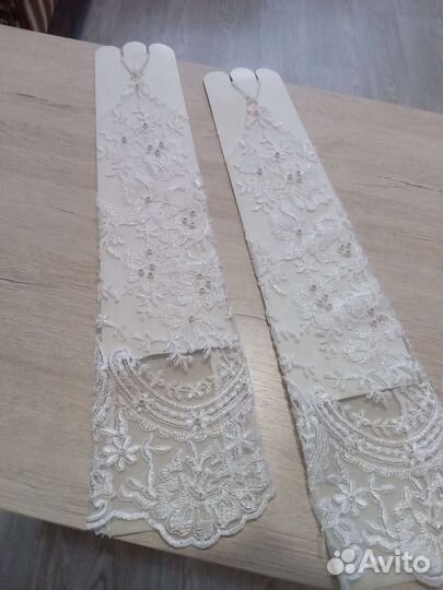 Перчатки свадебные