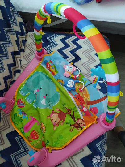 Детский развивающий коврик с пианино