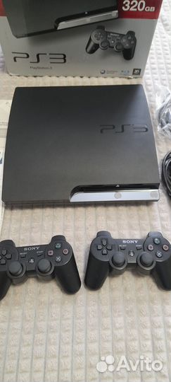 Ps3 slim /super slim,320/500gb, прошитая, 40/50игр