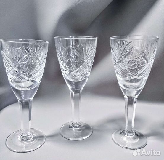 Рюмки. Стопки. Фужеры. Алмазная грань. ссср.Винтаж