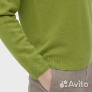 Джемпер Uniqlo Cashmere 3D Knit Seamless, зеленый