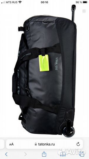 Дорожная сумка tatonka на колесиках с ручкой