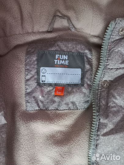 Пуховик зимний девочка 128