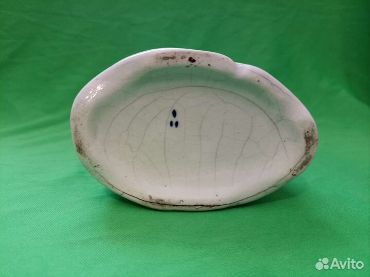 Статуэтка Staffordshire собака ньюфаундленд 19 век