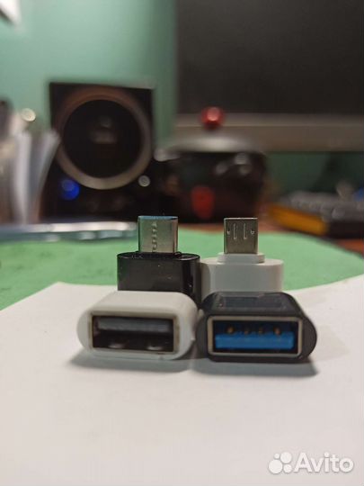 OTG переходник usb type-c, micro usb, цепочка