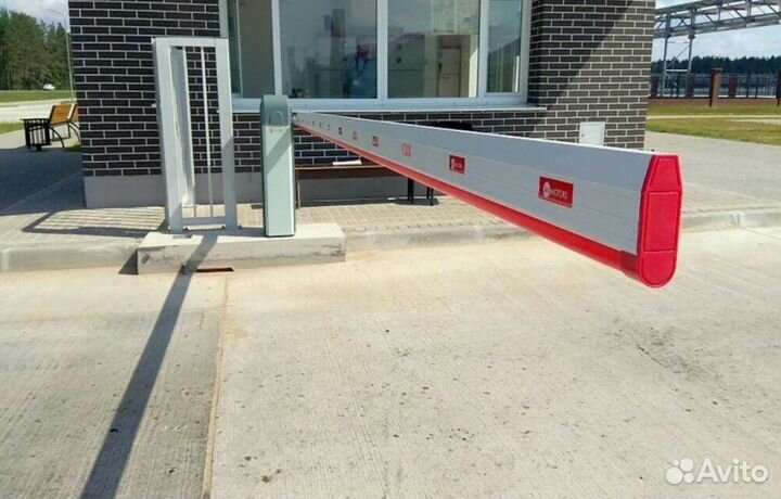 Антивандальный откатной шлагбаум со стрелой 6,3 m