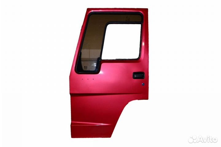 Дверь левая howo в сборе красная