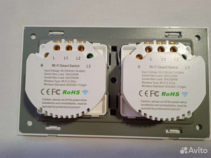 Сенсорный выключатель 4-кнопочный