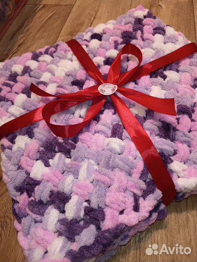 Плед из alize puffy