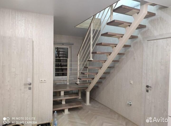 Лестница на второй этаж под ключ