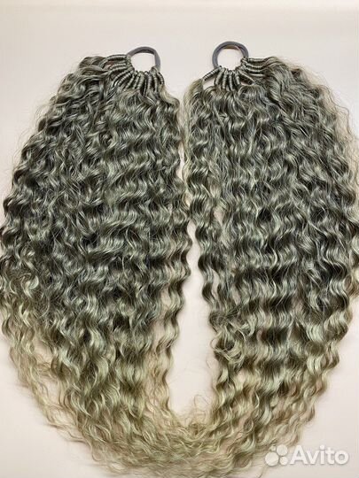 Хвост на резинке. Афрохвост из канекалона