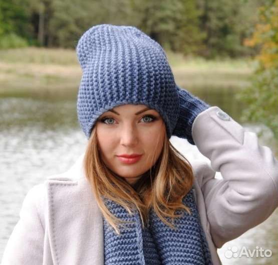 Шапка женская вязаная