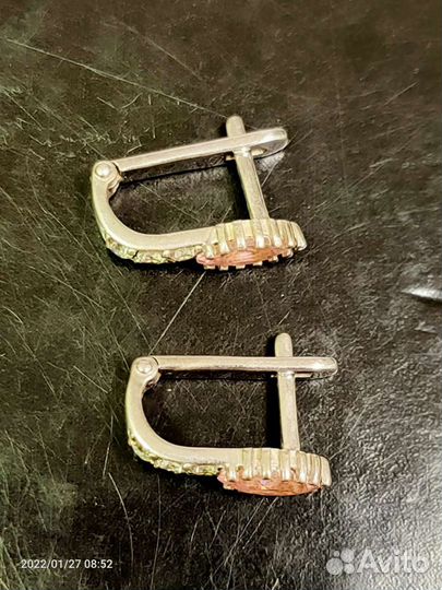Серьги серебро