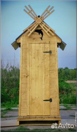 Дачный туалет деревянный IBA