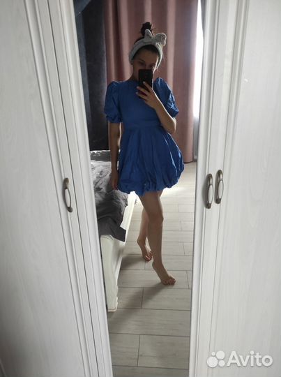 Вечернее платье синее