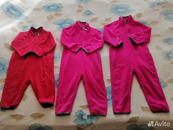 Комбинезоны флисовые Lassie р. 74+6 и 86+6, 92+6