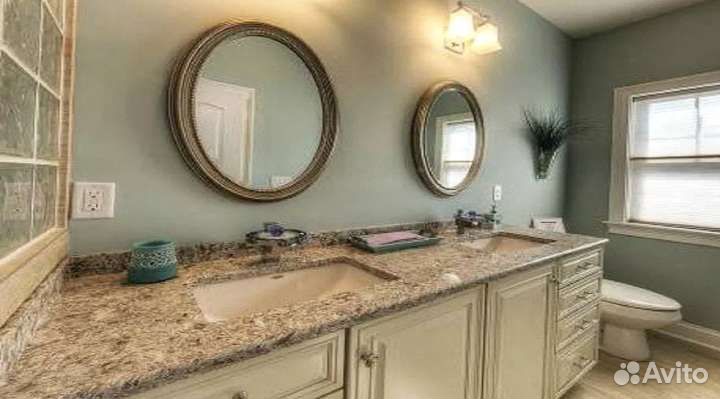 Столешница из камня, в ванную комнату