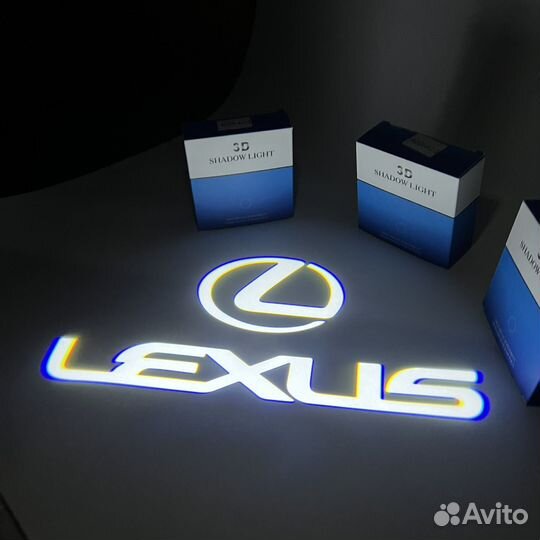 Проекция в двери lexus