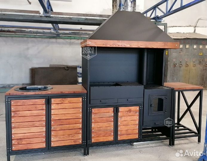 Мангальный комплекс, мангал, казан, печь