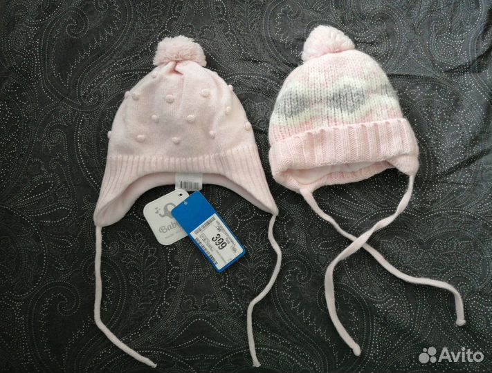 Детская шапка 44 46 зимняя