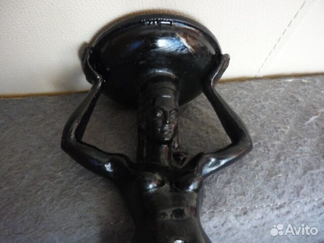 Старинный подсвечник чугун СССР