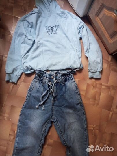 Вещи пакетом на девочку 140