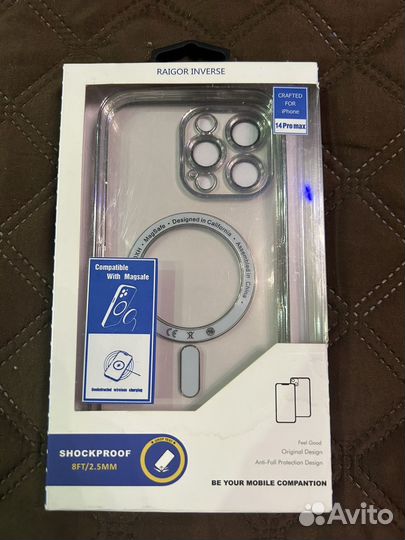 Прозрачный чехол на iPhone 14 pro max