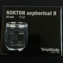 Voigtlander 35mm F1.2 nokton aspherical II