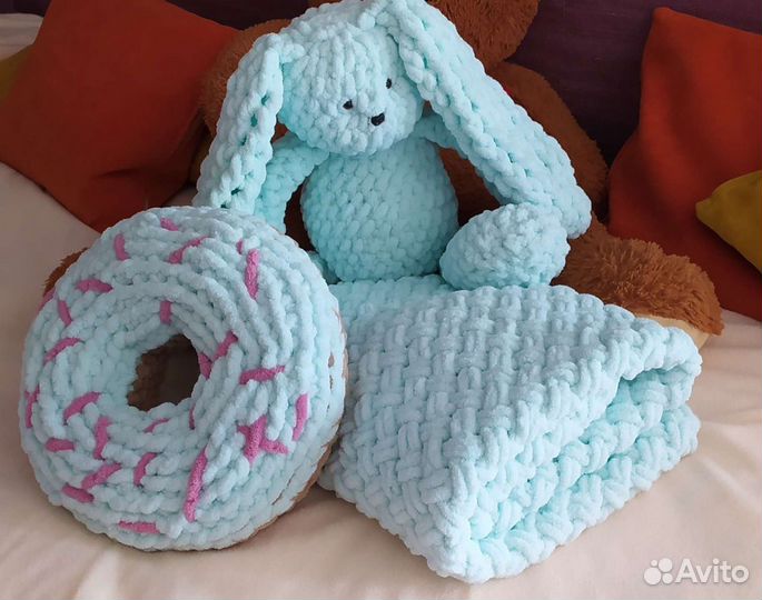 Плед детский плюшевый