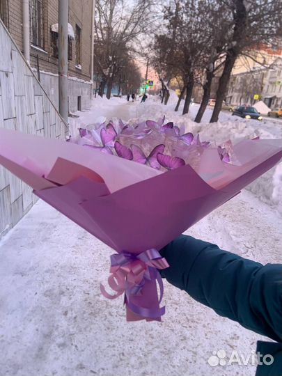 Букет из бабочек, Конфет на заказ