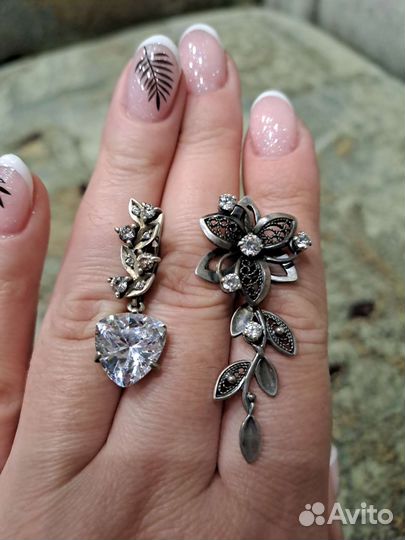 Серебряные серьги