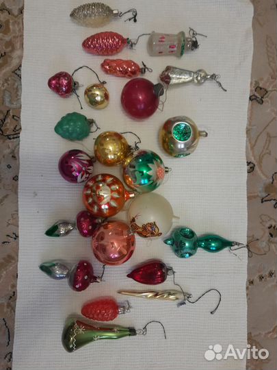 Елочные игрушки времен СССР