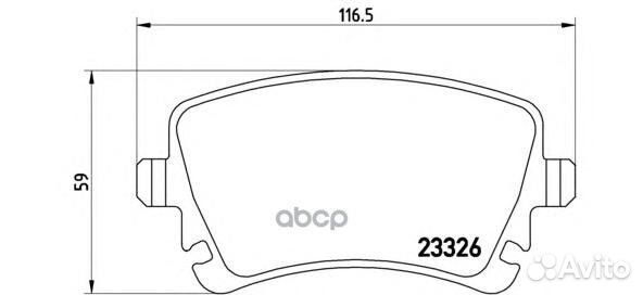 Колодки тормозные дисковые зад LCV P85083 B
