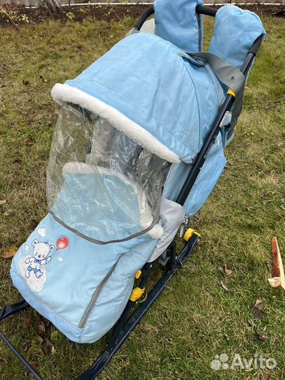Коляска санки наши детки 2 полный комлпект
