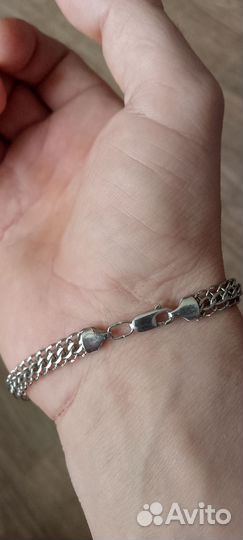 Серебряный браслет мужской 925