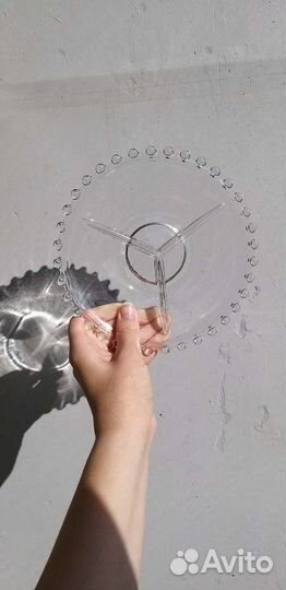 Менажница/блюдо с жемчужным краем винтаж