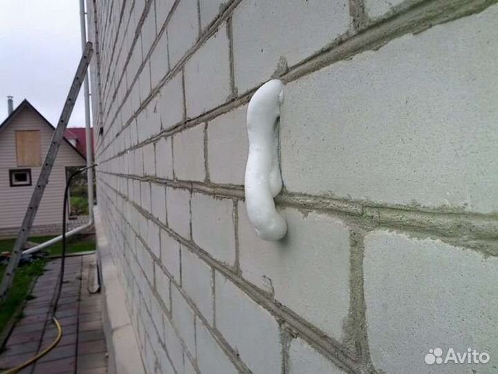 Утепление домов пеной
