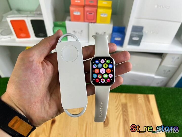 Часы apple watch 7 45 mm акб 100
