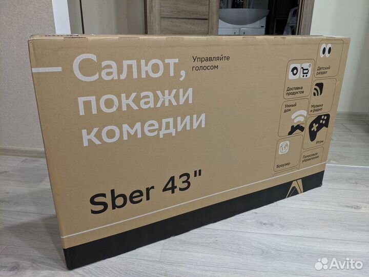 Новый Телевизор Sber SDX-43U4126, 43