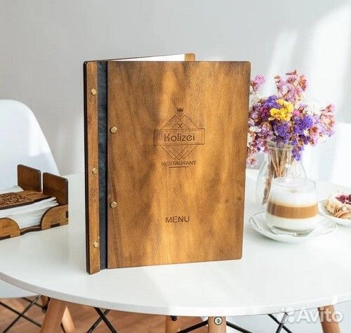 Деревянное меню на заказ в Рязани