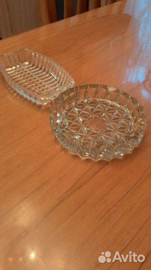 Пепельница хрустальная из СССР новая