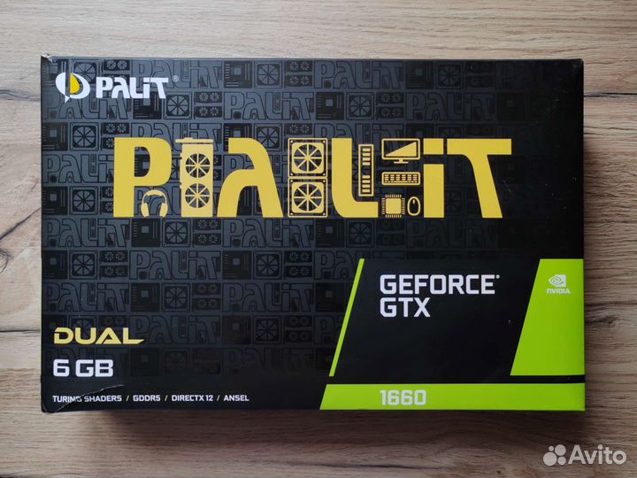 Видеокарта gtx 1660 dual 6GB